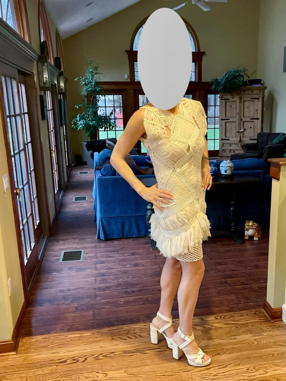 Ohne Titel Cream Macramé Mini Dress - Picture 9 of 10